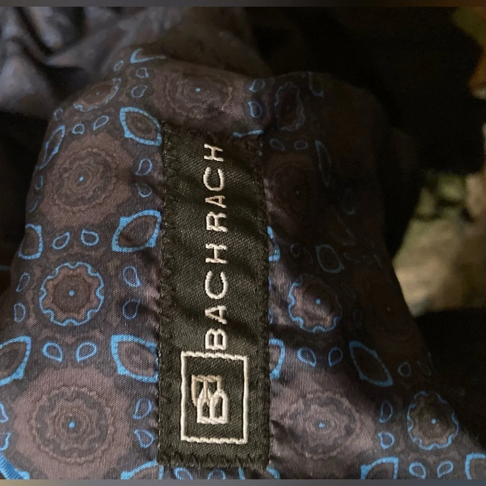 BACHRACH Black Velvet 2 Button Sportscoat Jacket Blazer‎ Sz 42L